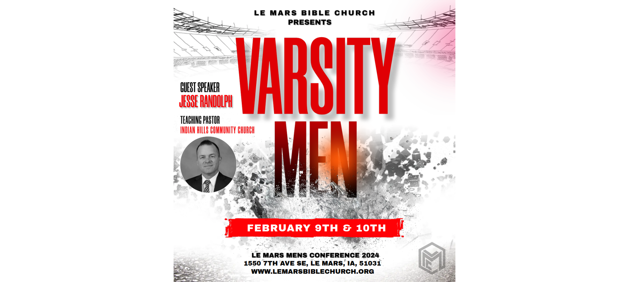 2024 LeMars Men's Conference Tickets, Le Mars Bible Church, Le Mars