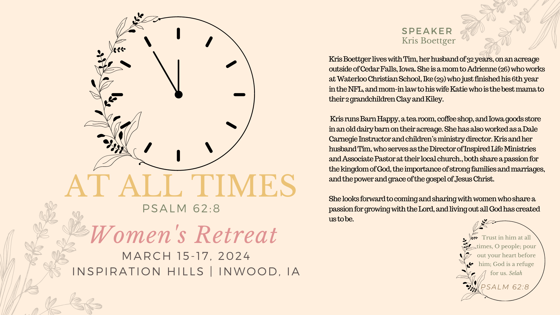 2024 LBC Women's Retreat Tickets, Inspiration Hills, Inwood Vanco