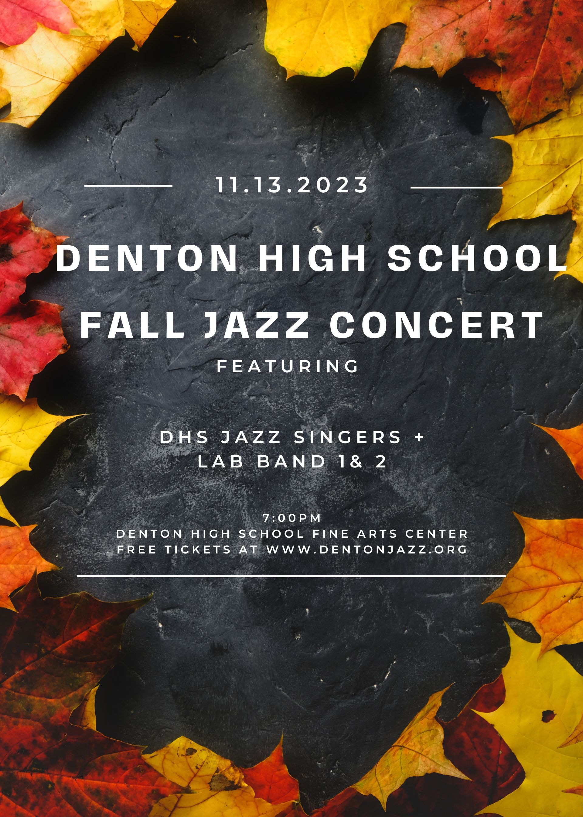 Denton High School Fall Jazz Concert Tickets, Denton High School Fine
