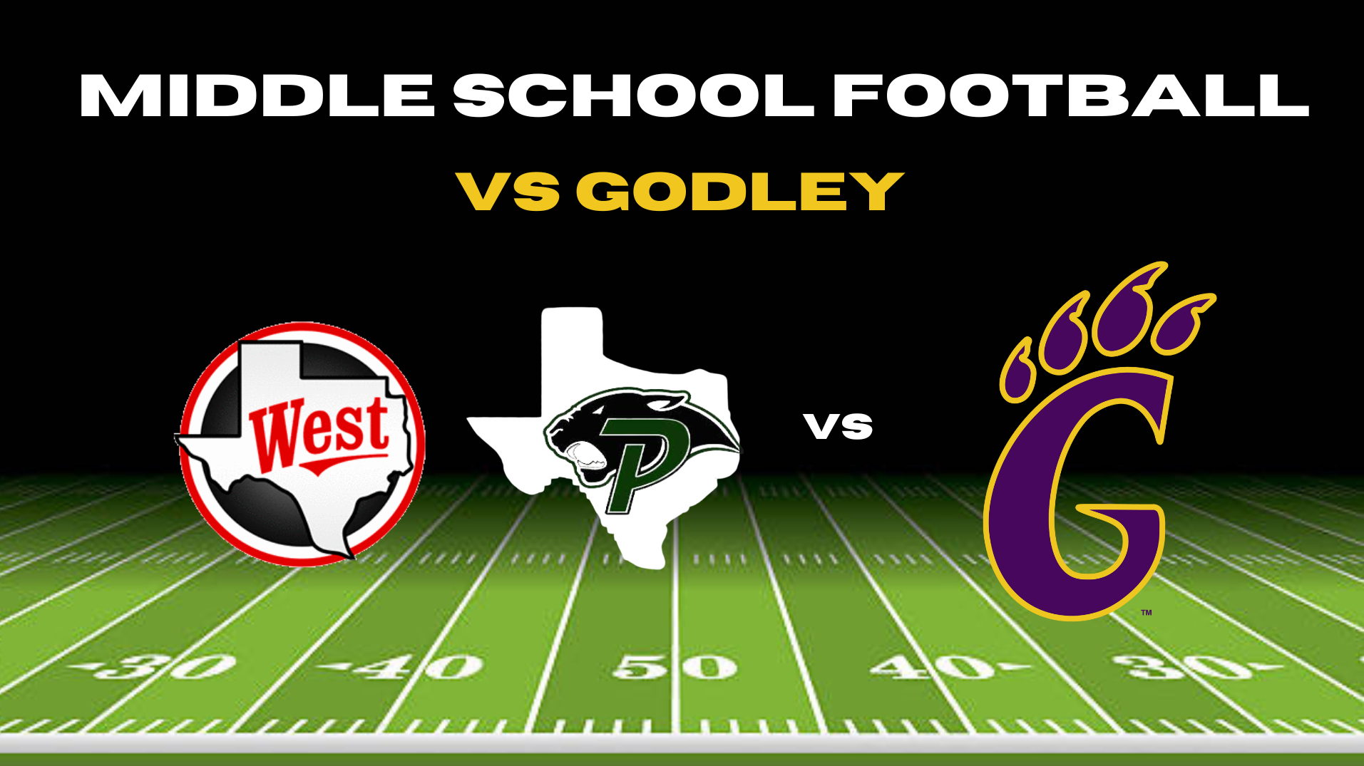 MS Football West/Paradise vs. Godley Wildcats Tickets, Godley Wildcats
